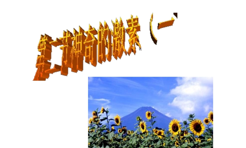 八年级科学上册 第二节神奇的激素（一） 课件 浙教版