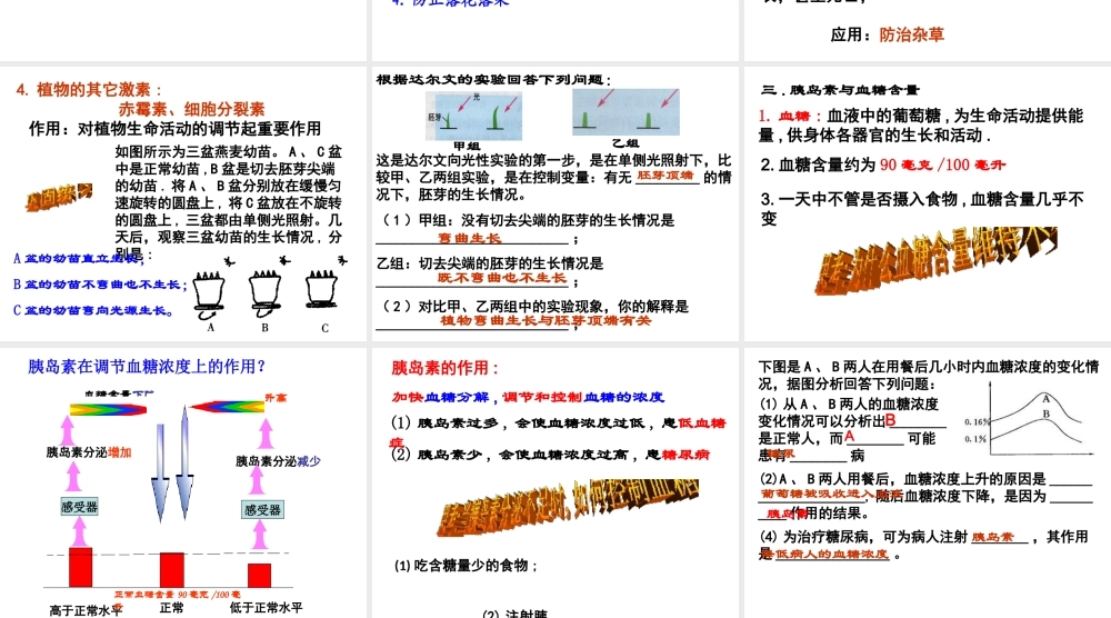 八年级科学上册 第二节神奇的激素（一） 课件 浙教版