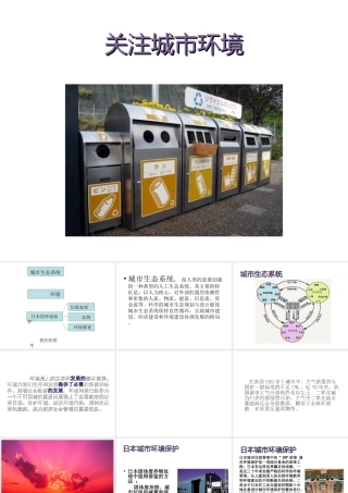 八年级生物下册 第24章 第三节 关注城市环境课件3 （新版）北师大版