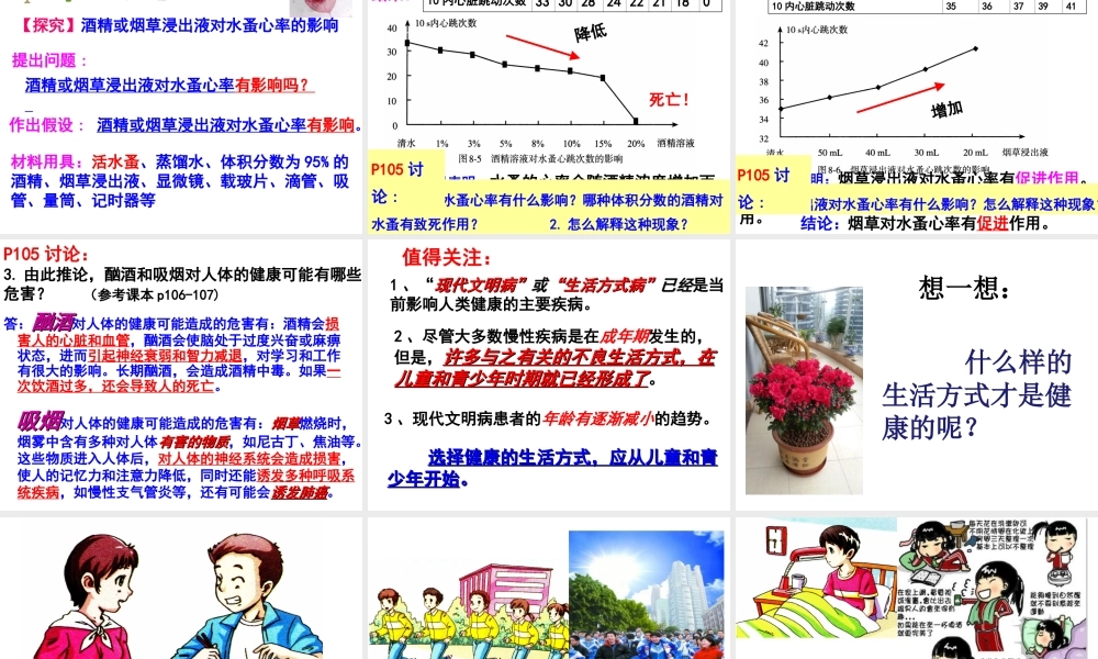 八年级生物下册 第八单元 第三章 第二节选择健康的生活方式课件1 （新版）新人教版