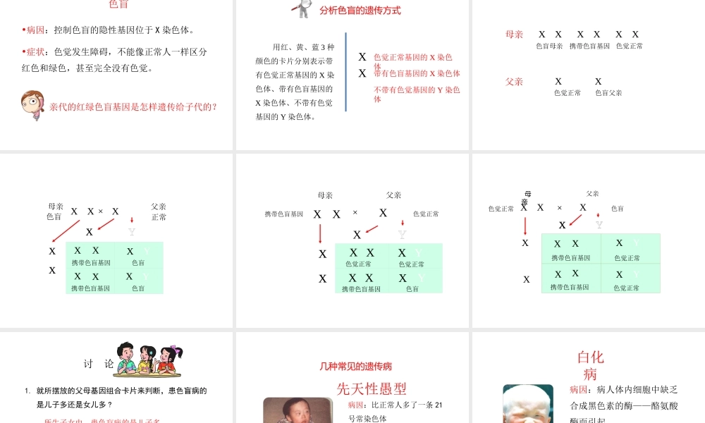 八年级生物下册 第7单元 生命的延续与进化 第22章 第1节《生物的遗传》第3课时课件 （新版）苏科版-（新版）苏科级下册生物课件