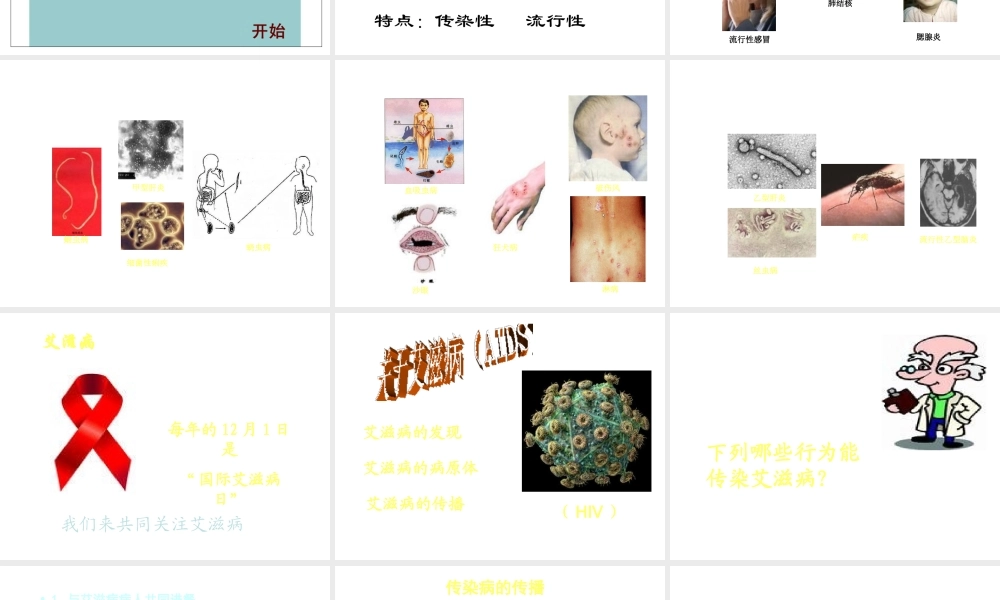 八年级生物下册 第二十五章 第一节 传染病课件1 （新版）苏教版