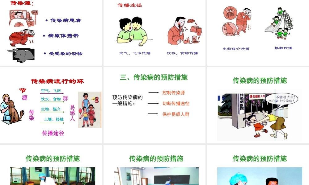 八年级生物下册 第二十五章 第一节 传染病课件2 （新版）苏教版