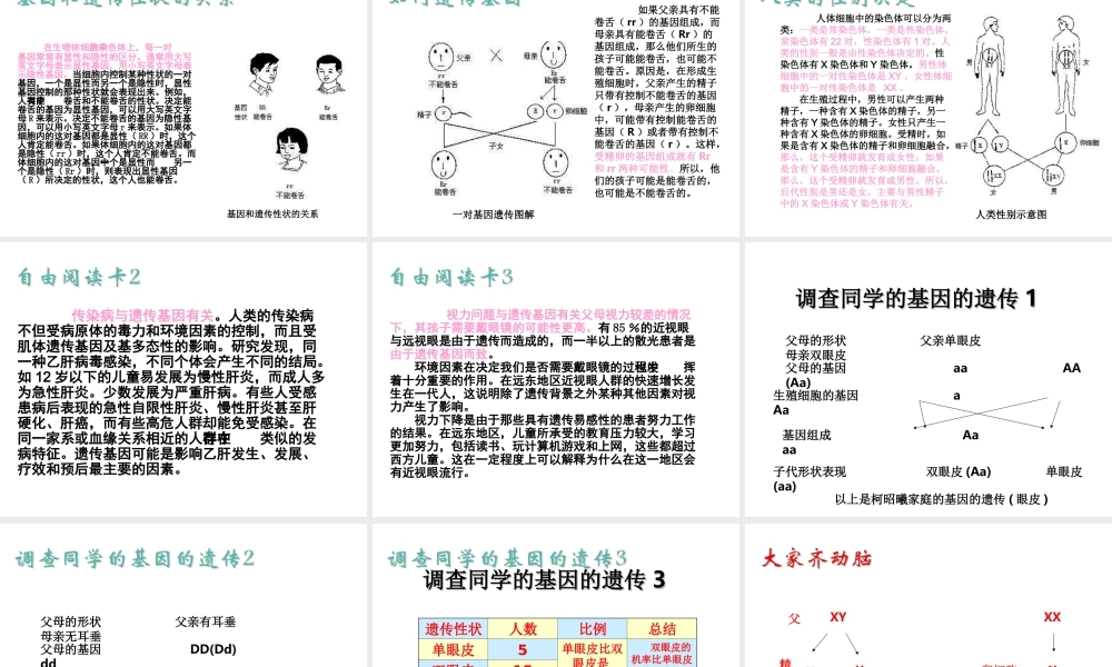 八年级生物下册 第7单元 生命的延续与进化 第22章 第1节《生物的遗传》课件 （新版）苏科版-（新版）苏科版初中八年级下册生物课件