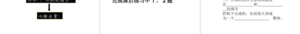 八年级科学上册 第六章第五节人体是一个统一的整体课件 华东师大版