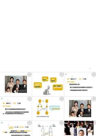 八年级生物下册 第7单元 生命的延续与进化 第22章 第1节《生物的遗传》说课课件 （新版）苏科版-（新版）苏科版初中八年级下册生物课件