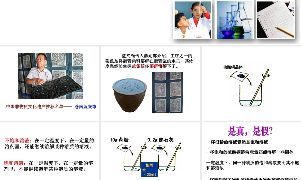 八年级科学上册 第七节物质在水中的溶解（一）课件 浙教版