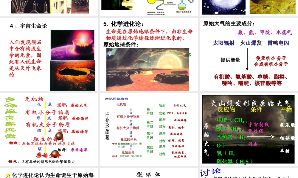 八年级生物下册 第7单元 生命的延续与进化 第23章 第1节《生命的起源》课件1 （新版）苏科版-（新版）苏科版初中八年级下册生物课件