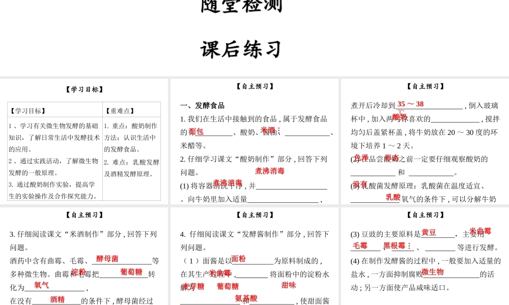 八年级生物下册 第九单元 第25章 第1节 发酵技术课件 （新版）北师大版-（新版）北师大版初中八年级下册生物课件