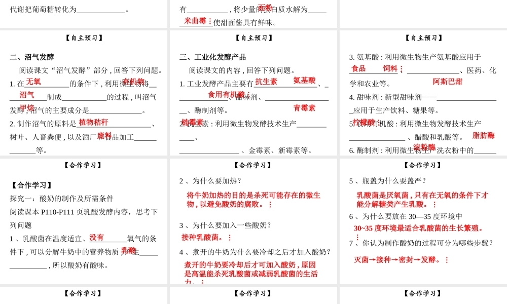 八年级生物下册 第九单元 第25章 第1节 发酵技术课件 （新版）北师大版-（新版）北师大级下册生物课件