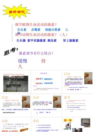 八年级科学上册 第三章第三节神经调节课件 浙教版