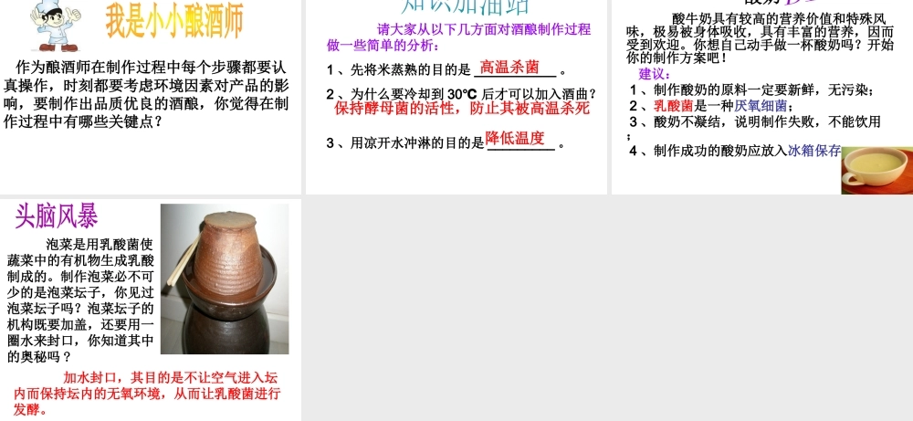 八年级生物下册 第25章 第一节 发酵技术课件1 （新版）北师大版