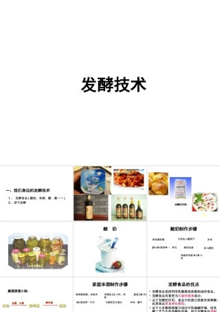 八年级生物下册 第25章 第一节 发酵技术课件4 （新版）北师大版