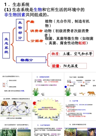 八年级生物下册 第25章《生态系统》课件 苏教版