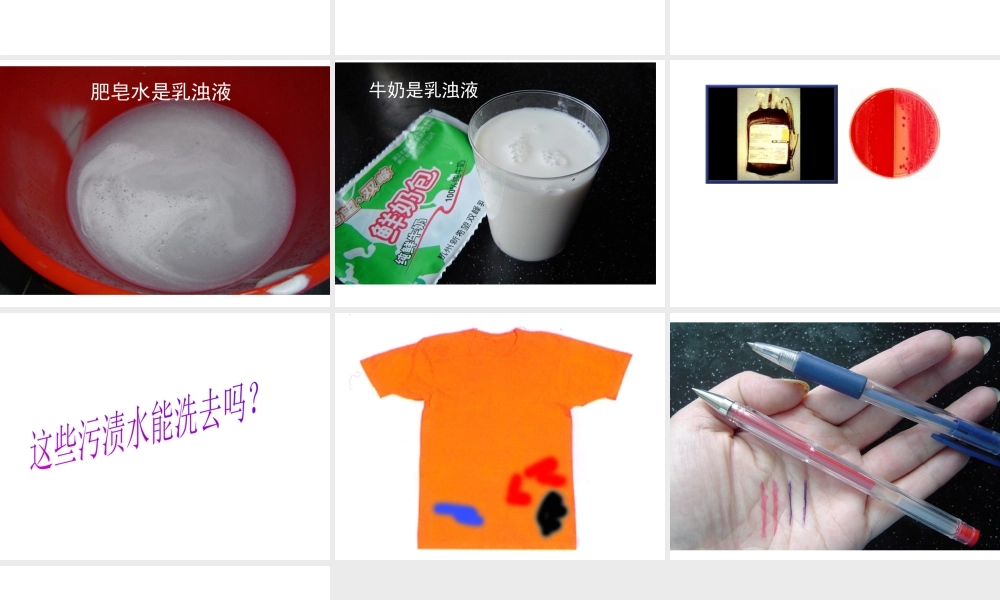 八年级科学上册《物质在水中的分散状况》课件4 浙教版