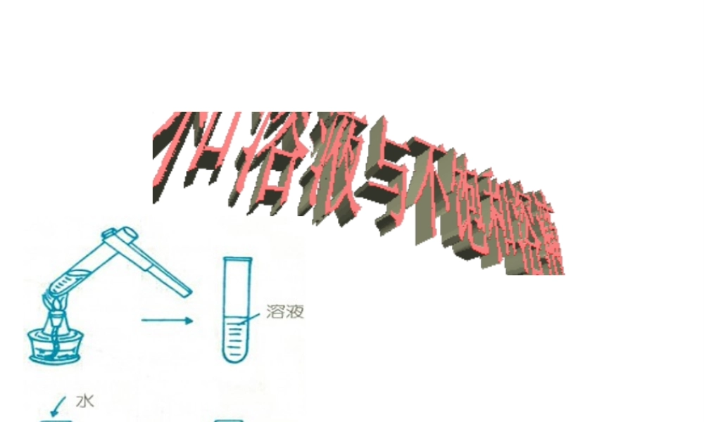 八年级科学上册《物质在水中的溶解》课件19 浙教版