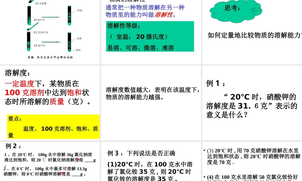 八年级科学上册《物质在水中的溶解》课件19 浙教版