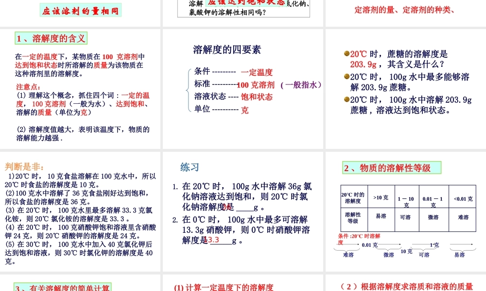 八年级科学上册《物质在水中的溶解》课件26 浙教版