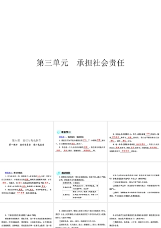八年级道德与法治上册 第三单元 勇担社会责任 第六课 责任与角色同在 第1框 我对谁负责 谁对我负责课件 新人教版-新人教版初中八年级上册政治课件