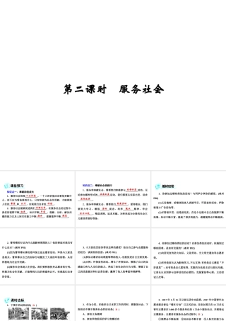 八年级道德与法治上册 第三单元 勇担社会责任 第七课 积极奉献社会 第2框 服务社会课件 新人教版-新人教版初中八年级上册政治课件
