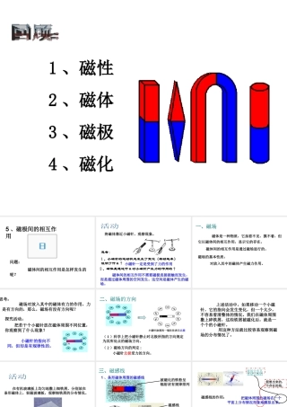 八年级科学下册 第5章 电与磁1 磁现象课件（3） 华东师大版-华东师大版初中八年级下册自然科学课件