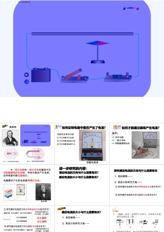 八年级科学下册 1.5 磁生电课件1 （新版）浙教版-（新版）浙教版初中八年级下册自然科学课件