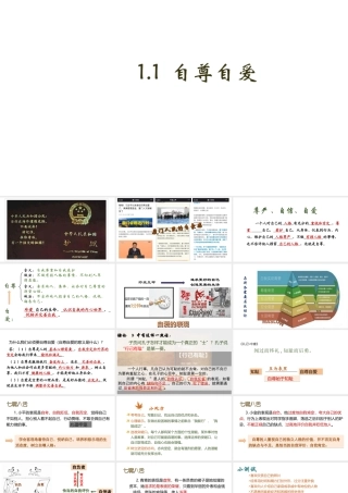 八年级道德与法治上册 第一单元 做人之本 1.1 自尊自爱课件 粤教版-粤教版初中八年级上册政治课件