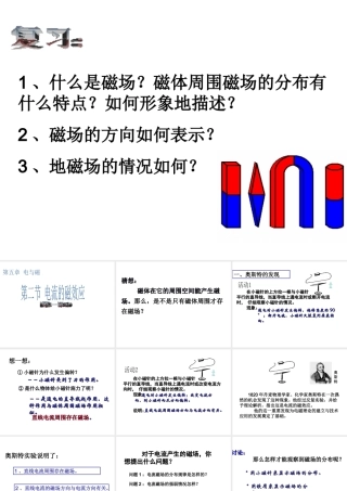 八年级科学下册 第5章 电与磁2 电流的磁效应（第1课时）课件 华东师大版-华东师大版初中八年级下册自然科学课件