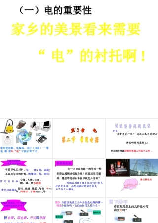 八年级科学下册 3.2 常用电器课件 华师大版