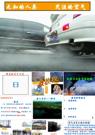 八年级科学下册 第二章  第七节 空气污染与保护 课件浙教版