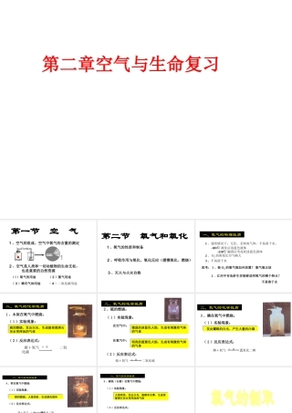 八年级科学下册 第2章 空气与生命课件 浙教版