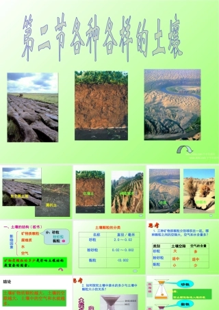 八年级科学下册：第3章第2节 各种各样的土壤课件（浙教版）