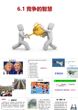 八年级道德与法治上册 第三单元 合奏好生活的乐章 第6课 竞争合作求双赢 第1框 竞争的智慧课件 鲁人版六三制-鲁人版初中八年级上册政治课件