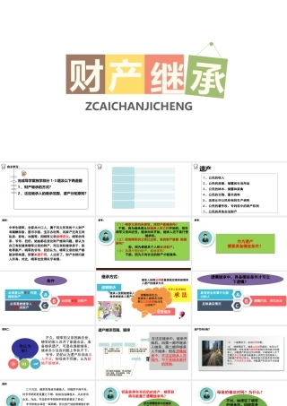 八年级道德与法治上册 第三单元 我们的经济生活 第二节 我们的财产权利 遗产继承权课件 湘教版-湘教版初中八年级上册政治课件