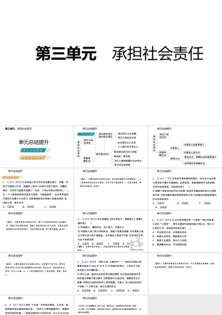 八年级道德与法治上册 第三单元 勇担社会责任复习课件 新人教版-新人教版初中八年级上册政治课件