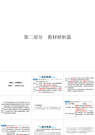 安徽省中考历史复习 第2部分 教材研析篇 模块6 世界现代史 专题41 科学技术与文化课件 新人教版-新人教版初中九年级全册历史课件