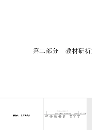 安徽省中考历史复习 第2部分 教材研析篇 模块6 世界现代史课件 新人教版-新人教版初中九年级全册历史课件