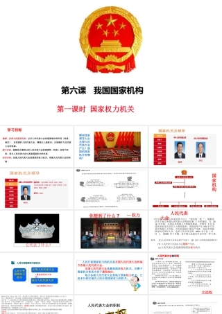 八年级道德与法治下册 第三单元 人民当家作主 第六课 我国国家机构 第1框 国家权力机关教学课件 新人教版-新人教版初中八年级下册政治课件
