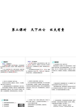 八年级道德与法治上册 第四单元 维护国家利益 第十课 建设美好祖国 第2框 天下兴亡 匹夫有责课件 新人教版-新人教版初中八年级上册政治课件