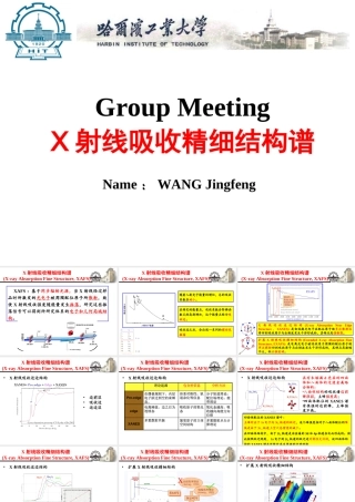 X射线吸收精细结构谱