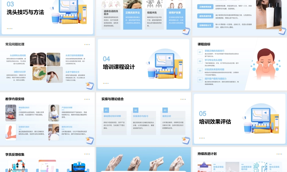 洗脸洗头培训课件
