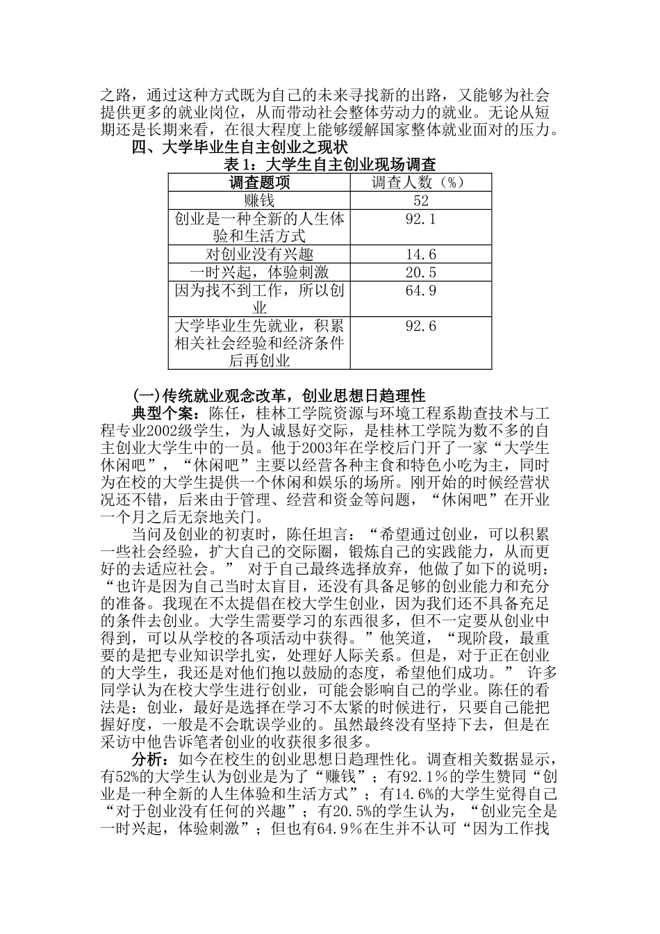 大学生创业个案调查分析研究   工商管理专业_第3页