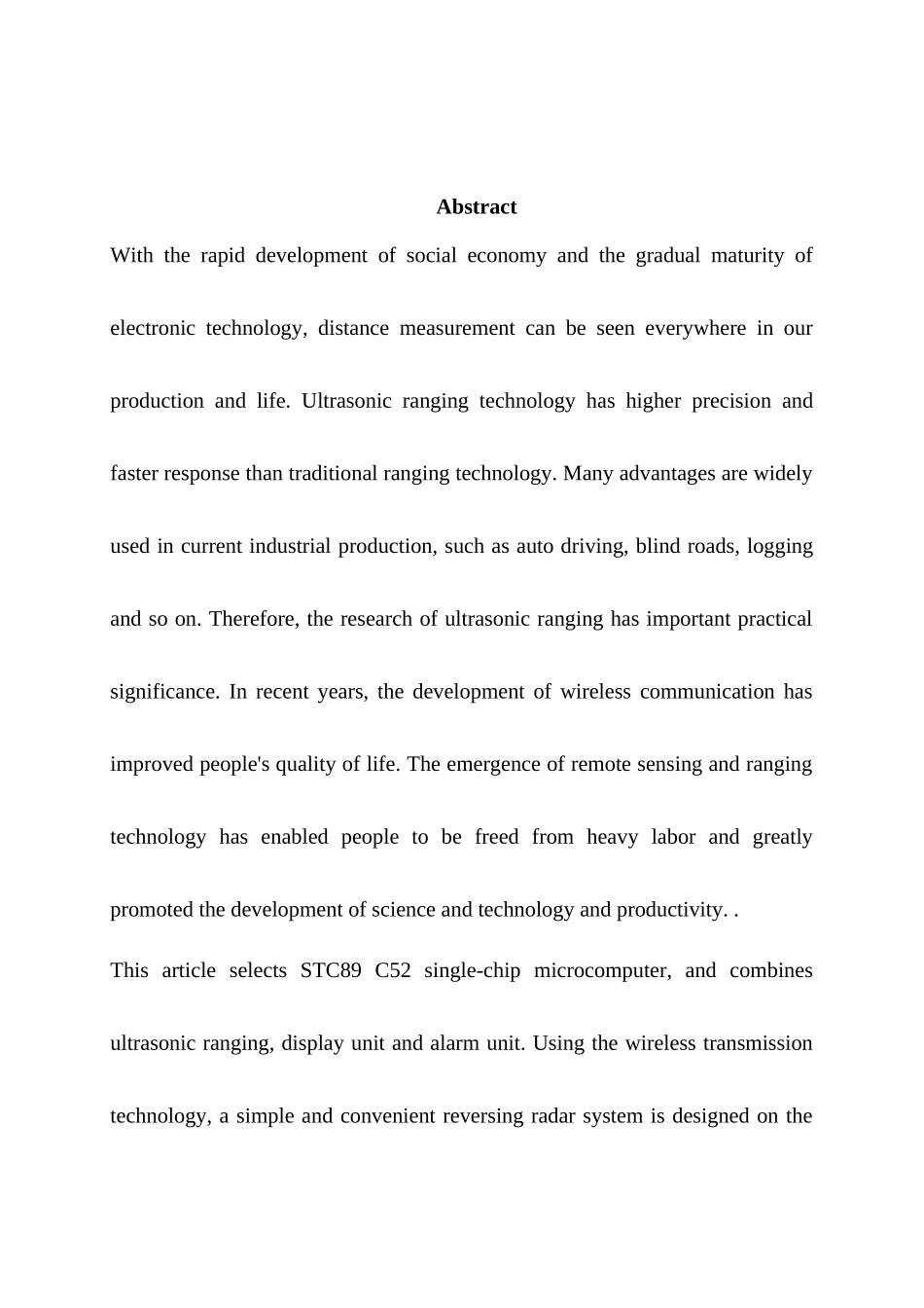 倒车雷达系统设计和实现 车辆工程管理专业_第3页