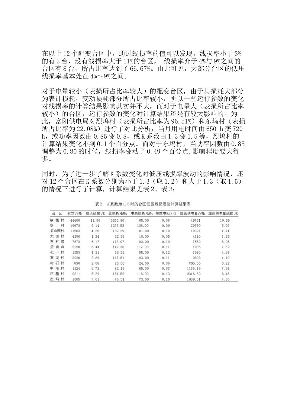 低压台区线损的理论计算分析研究  电气工程自动化专业_第3页