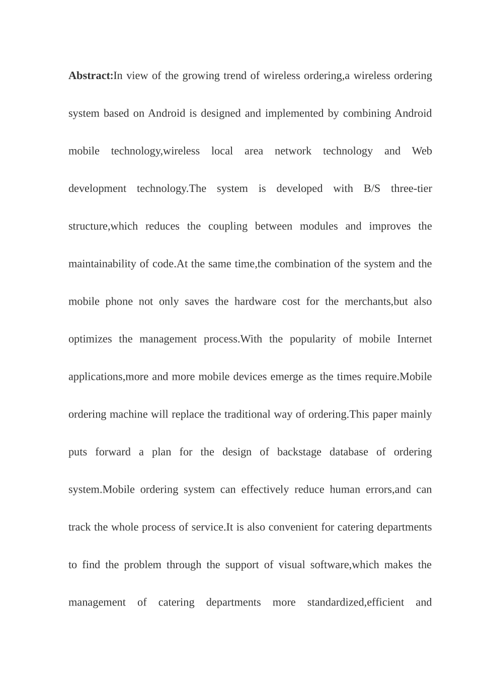 点菜系统与开发设计和实现   计算机科学与技术专业_第2页