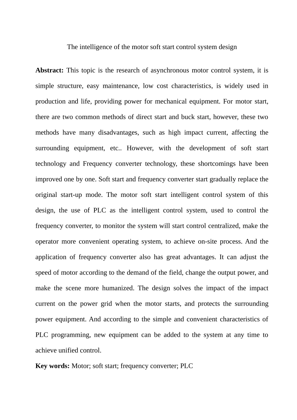 电动机智能软启动控制系统设计和实现   电气工程自动化专业_第2页