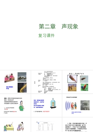 安徽省中考物理复习 第二章 声现象课件-人教版初中九年级全册物理课件