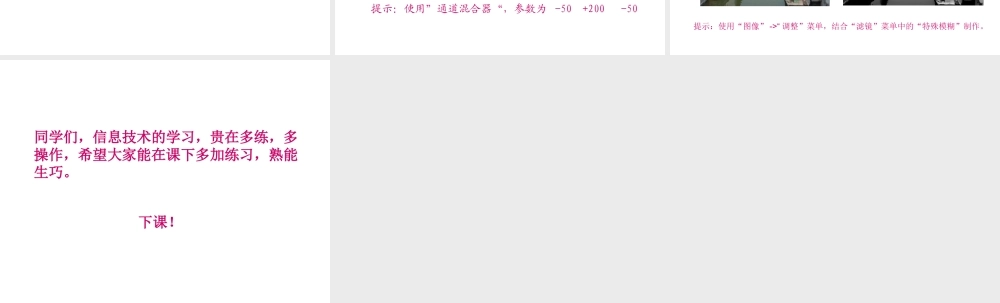 安徽省亳州市风华中学初中信息技术《调整图像》课件