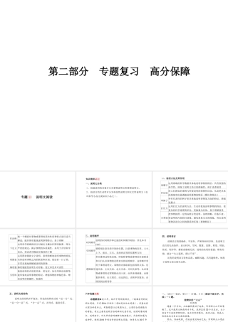 （临沂专版）中考语文 第二部分 专题复习 高分保障 专题11 说明文阅读课件-人教版初中九年级全册语文课件