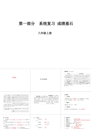 （临沂专版）中考语文 第一部分 系统复习 成绩基石 八上 文言文课件-人教版初中九年级全册语文课件